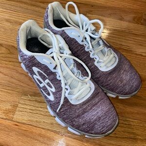 Women’s running sneakers.